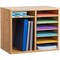 Adiroffice Medium Oak, MDF Wood, 12 in W, 16.5 in L, 20.15 in D ADI500-12-MEO-MK - alternate 2